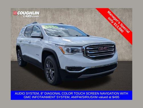 Summit White 2019 GMC Acadia SLT-1