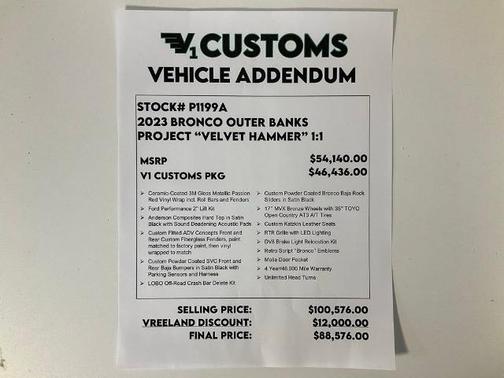 2023 Ford Bronco OUTER BANKS