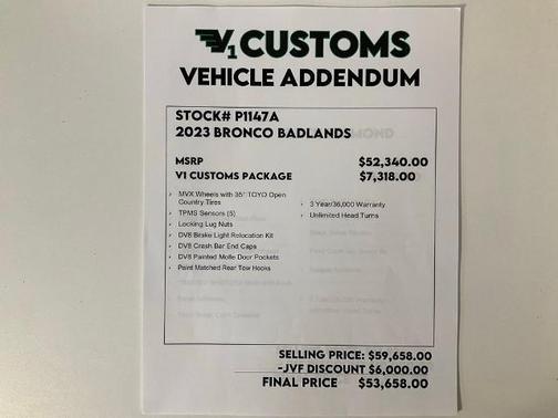 2023 Ford Bronco BADLANDS