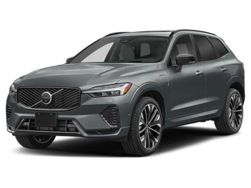 Vapour Grey Metallic 2026 Volvo XC60 Plug-In Hybrid Black Edition Ultra, T8 AWD Electric/Gasoline, Dark