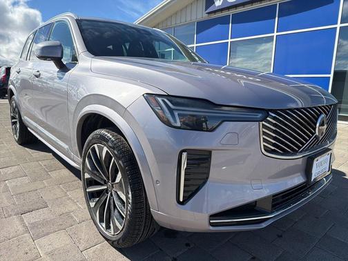 Aurora Silver 2026 Volvo XC90 Plug-In Hybrid Ultra, T8 AWD, Electric/Gasoline, Bright, 7 Seats