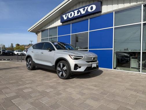 Silver Dawn Metallic 2023 Volvo C40 Recharge Pure Electric Twin Ultimate