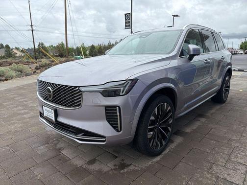 Aurora Silver 2026 Volvo XC90 Plug-In Hybrid Ultra, T8 AWD, Electric/Gasoline, Bright, 7 Seats