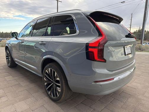 Vapour Grey Metallic 2026 Volvo XC90 Plug-In Hybrid Plus, T8 AWD, Electric/Gasoline, Bright, 7 Seats