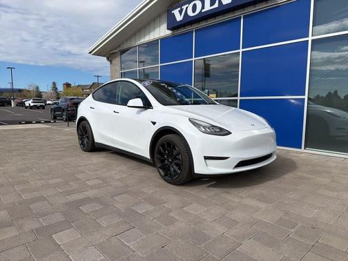 Pearl White Multi-Coat 2021 Tesla Model Y Standard Range Rear-Wheel Drive