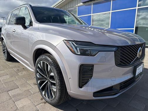 Aurora Silver 2026 Volvo XC90 Plug-In Hybrid Ultra Dark Theme, T8 AWD, Electric/Gasoline, 7 Seats