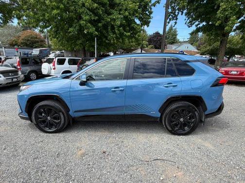Blue 2022 Toyota RAV4 Hybrid SE