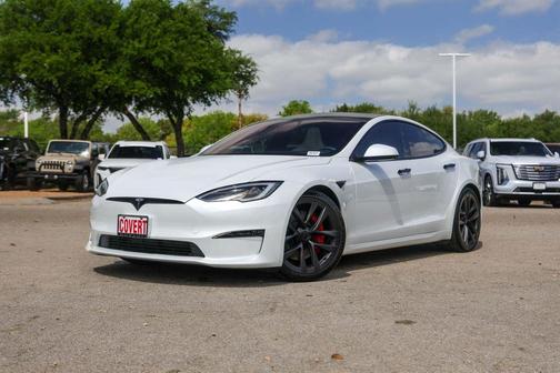 White 2025 Tesla Model S Plaid