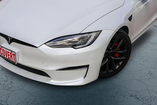 White 2025 Tesla Model S Plaid