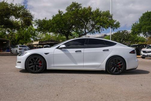White 2025 Tesla Model S Plaid