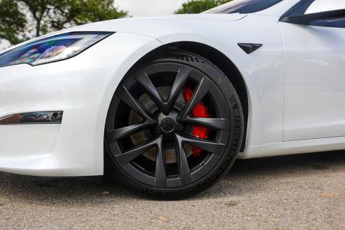 White 2025 Tesla Model S Plaid