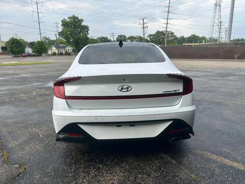 White 2021 Hyundai SONATA Limited