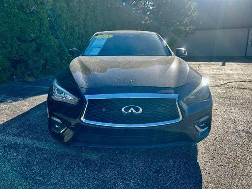Black 2021 INFINITI Q50 3.0t LUXE