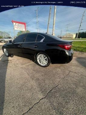 Black 2021 INFINITI Q50 3.0t LUXE