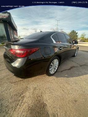 Black 2021 INFINITI Q50 3.0t LUXE