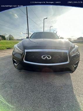 Black 2021 INFINITI Q50 3.0t LUXE