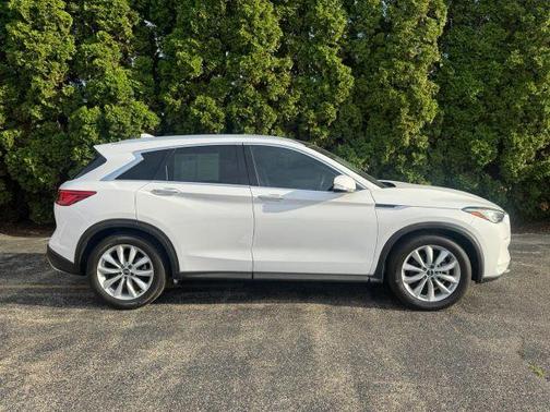 Lunar White 2019 INFINITI QX50 Luxe
