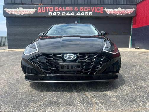 Black 2021 Hyundai SONATA Limited