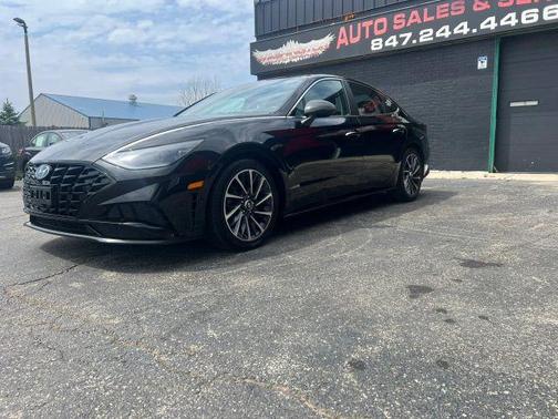 Black 2021 Hyundai SONATA Limited