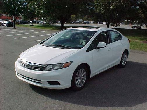 White 2012 Honda Civic EX
