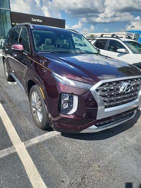 Burgundy 2020 Hyundai PALISADE Limited