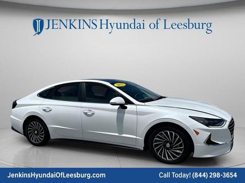 Hyper White 2021 Hyundai SONATA Hybrid Limited