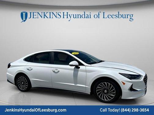 Hyper White 2021 Hyundai SONATA Hybrid Limited