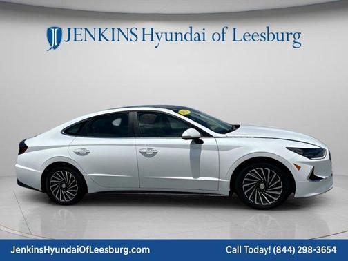 Hyper White 2021 Hyundai SONATA Hybrid Limited