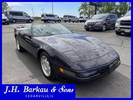 BLACK 1993 Chevrolet Corvette Base