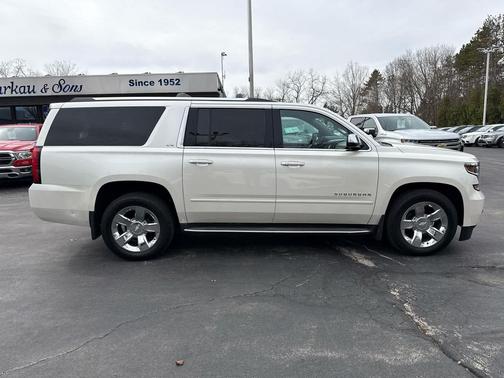 White Diamond Tricoat 2015 Chevrolet Suburban 1500 LTZ