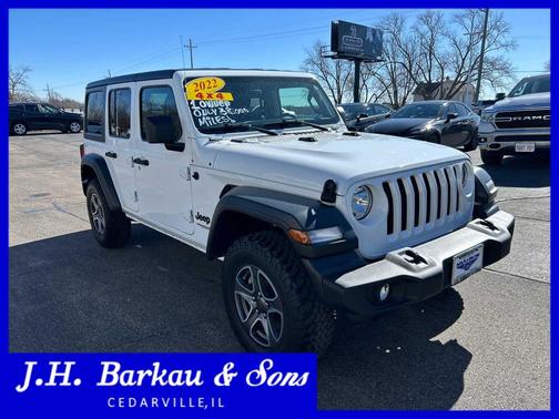 Bright White Clearcoat 2022 Jeep Wrangler Unlimited Sport