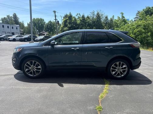 Blue Metallic 2018 Ford Edge Titanium