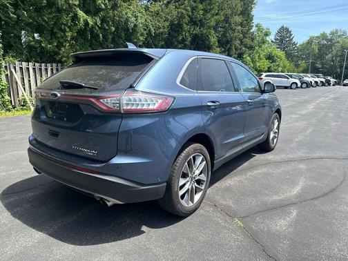 Blue Metallic 2018 Ford Edge Titanium
