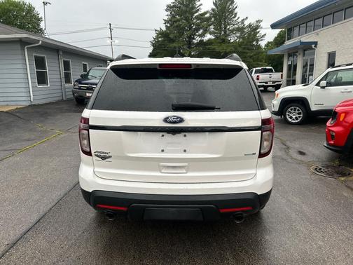 White Platinum Metallic Tri-Coat 2015 Ford Explorer Sport