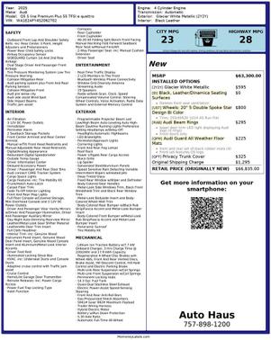 2025 Audi Q5 55 S line Premium Plus