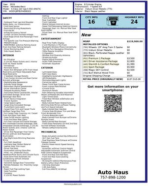 2015 Mercedes-Benz S-Class 4MATIC