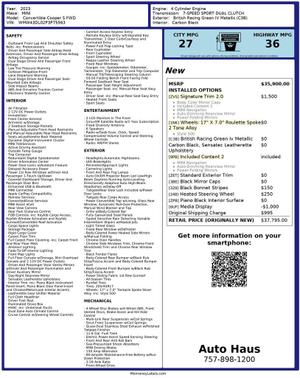 2023 MINI Convertible Cooper S