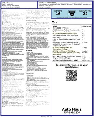 2017 Chevrolet Tahoe LT