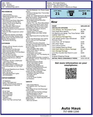 2018 Porsche Panamera 4