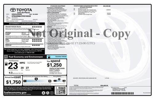 2021 Toyota Highlander XLE