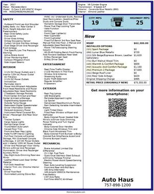 2017 Mercedes-Benz E-Class E 400