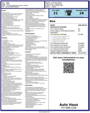 2023 BMW X3 xDrive30i