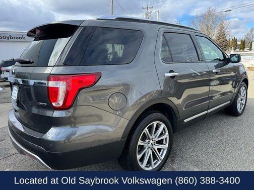 White Platinum Metallic Tri-Coat 2016 Ford Explorer Limited