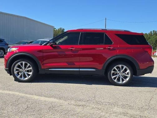 Red Metallic 2023 Ford Explorer Platinum