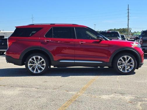 Red Metallic 2023 Ford Explorer Platinum