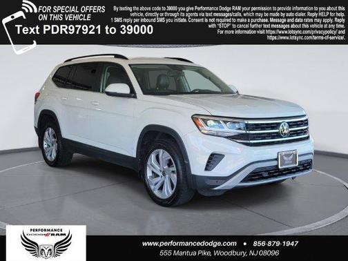 Pure White 2023 Volkswagen Atlas 2.0T SE