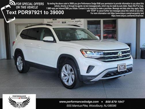 Pure White 2023 Volkswagen Atlas 2.0T SE