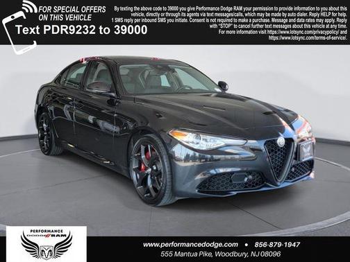 Vulcano Black Metallic 2021 Alfa Romeo Giulia Ti