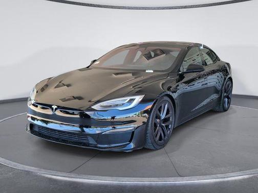 Black 2021 Tesla Model S Plaid