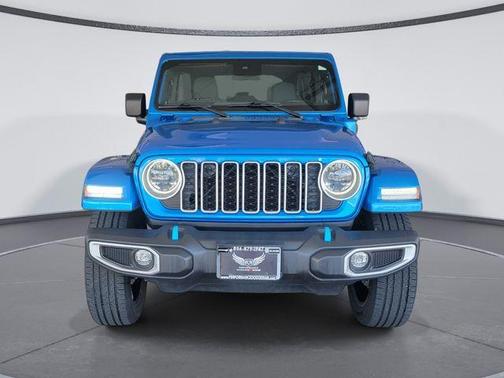 Hydro Blue Pearl 2024 Jeep Wrangler 4xe Sahara